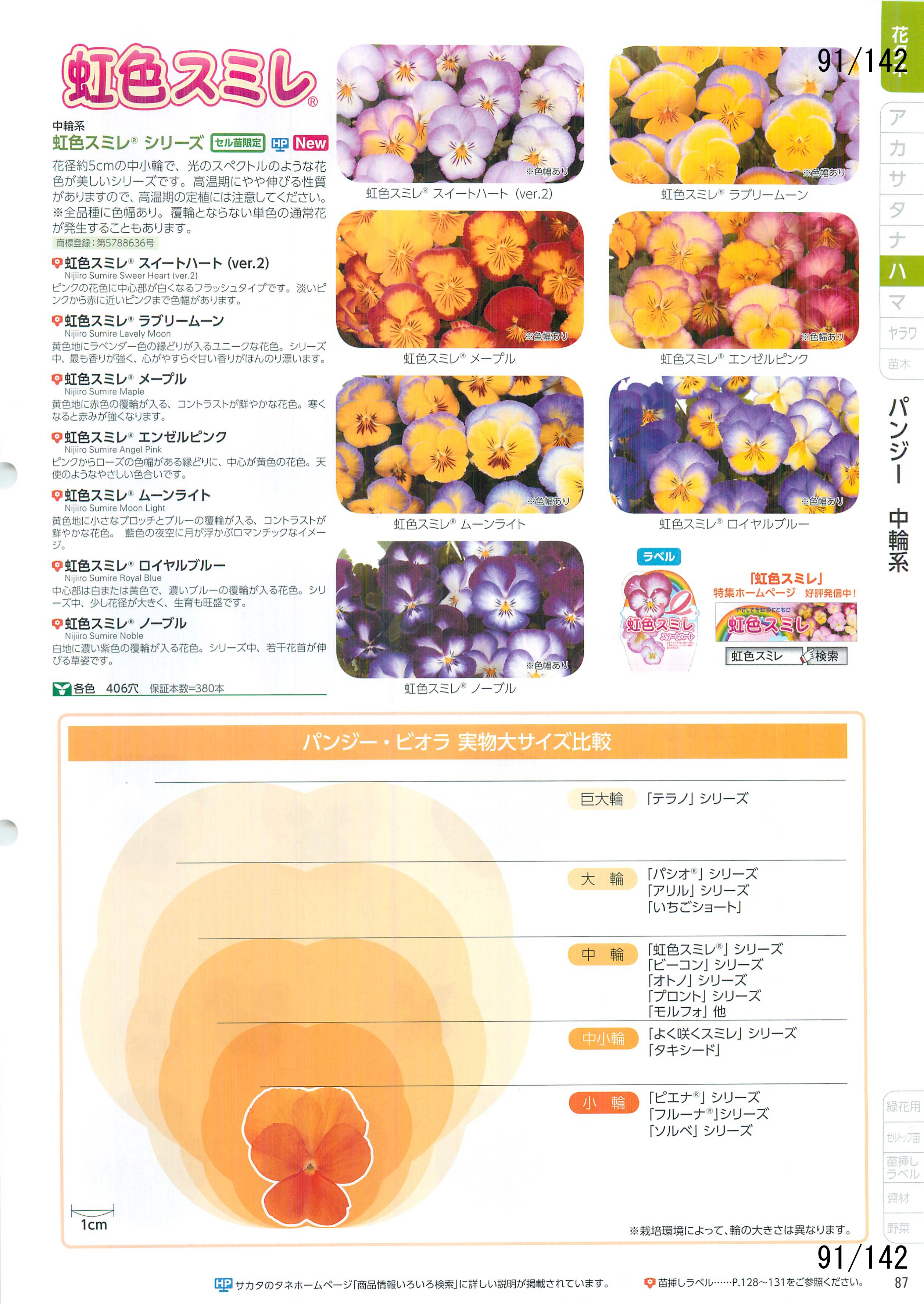 サカタの花 CATALOG No.92：91ページ